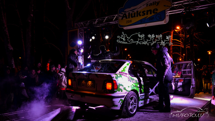 Rallijsprinta Alūksne 2016 atklāšana