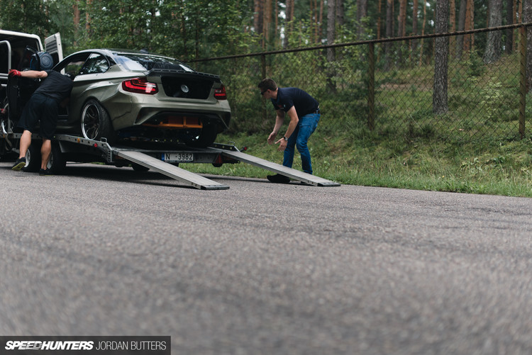 HGK uzbūvē iespaidīgu 'BMW F22 Eurofighter' drifta auto