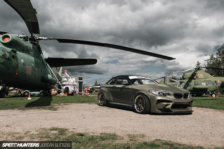 HGK uzbūvē iespaidīgu 'BMW F22 Eurofighter' drifta auto