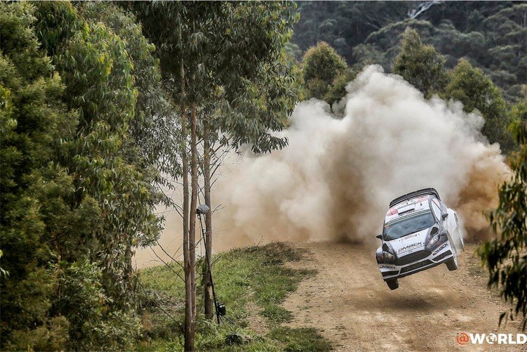 Putekļiem bagātais Austrālijas WRC rallijs