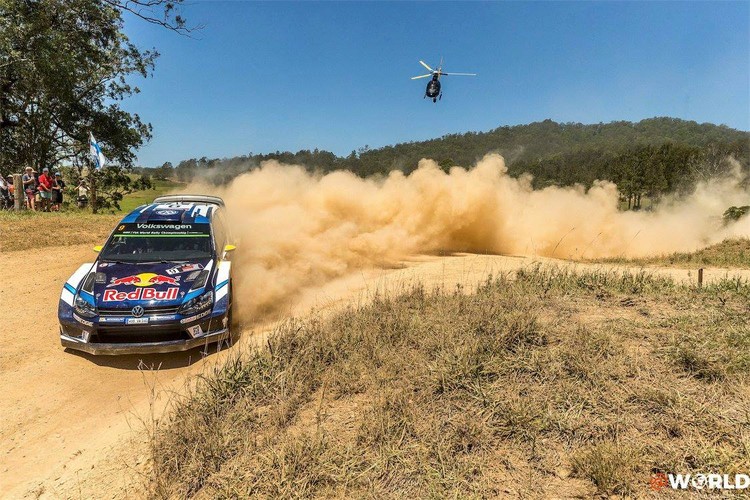 Putekļiem bagātais Austrālijas WRC rallijs