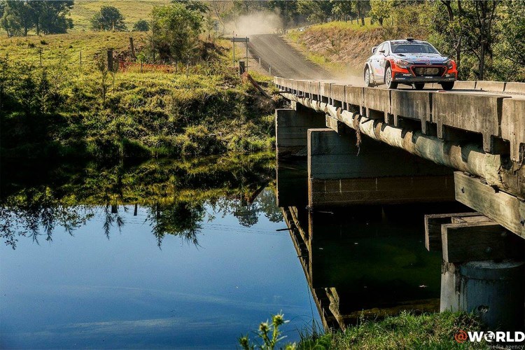 Putekļiem bagātais Austrālijas WRC rallijs