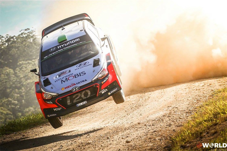 Putekļiem bagātais Austrālijas WRC rallijs