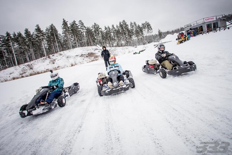  Ziemas kartingu sacensības