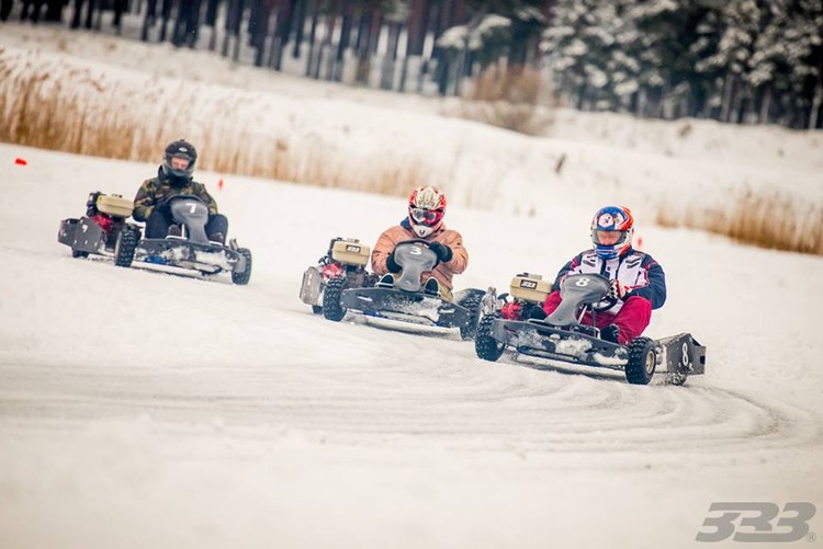  Ziemas kartingu sacensības