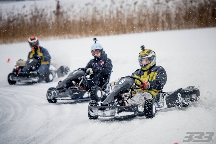  Ziemas kartingu sacensības