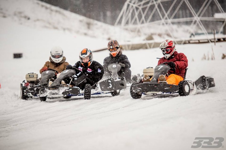  Ziemas kartingu sacensības