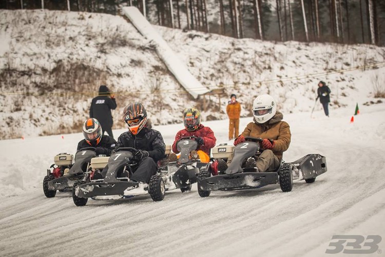  Ziemas kartingu sacensības