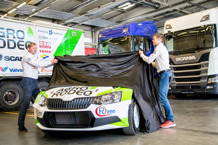 Žala un Mālnieks prezentē 'Škoda Fabia R5'