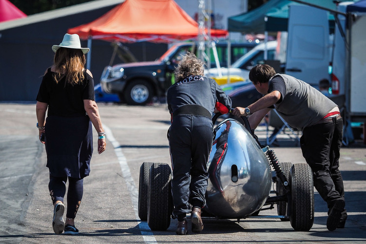 Formula Junior vēsturiskās formula automašīnas Biķernieku trasē 