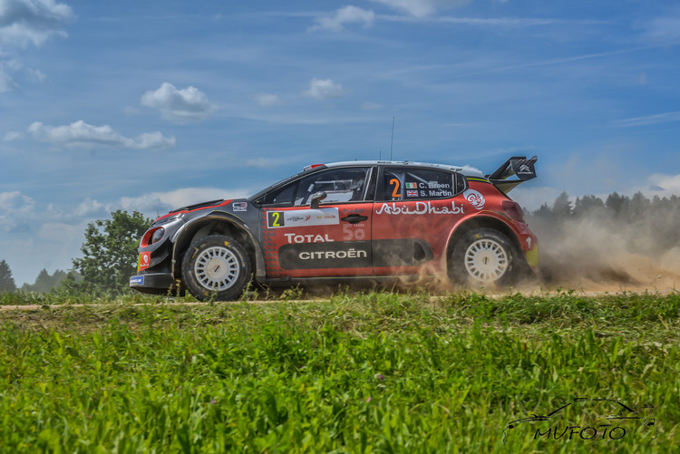 Tramplīniem bagātā Rally Estonia 1. diena