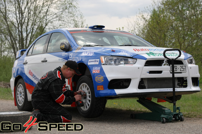 Jocke Nyman testi pirms BTA rally Talsi 2011