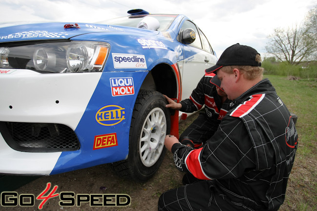 Jocke Nyman testi pirms BTA rally Talsi 2011