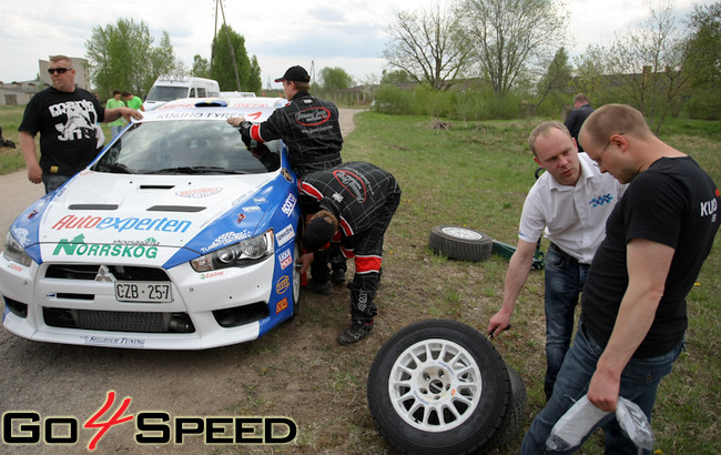 Jocke Nyman testi pirms BTA rally Talsi 2011