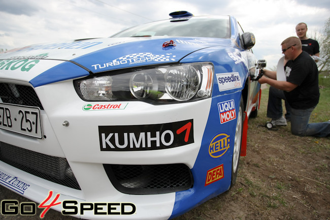 Jocke Nyman testi pirms BTA rally Talsi 2011