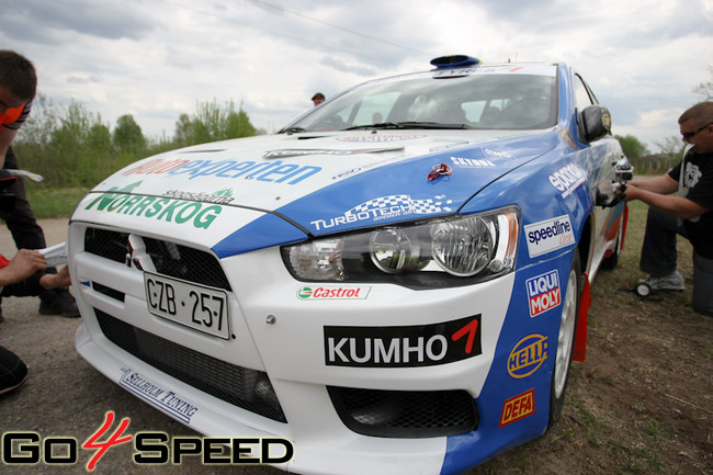 Jocke Nyman testi pirms BTA rally Talsi 2011