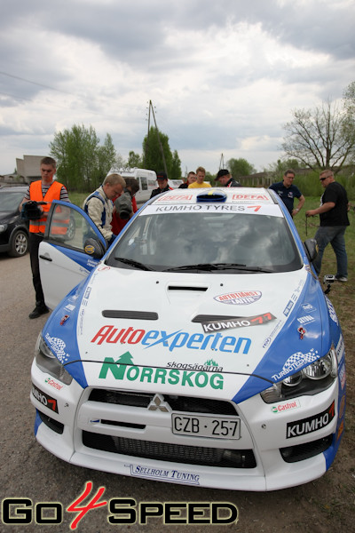 Jocke Nyman testi pirms BTA rally Talsi 2011