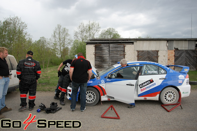 Jocke Nyman testi pirms BTA rally Talsi 2011