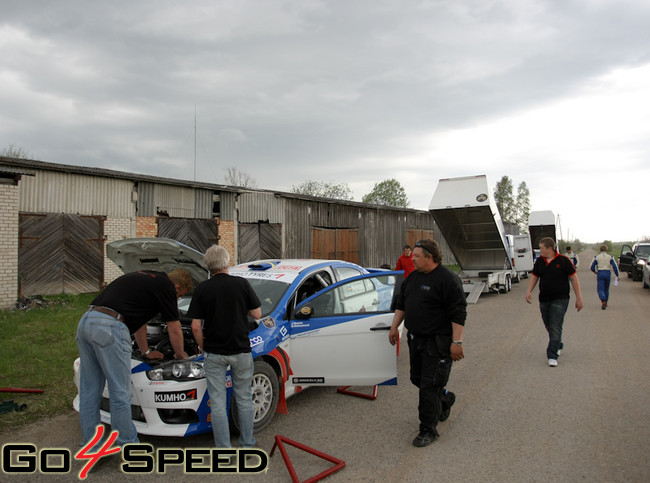 Jocke Nyman testi pirms BTA rally Talsi 2011