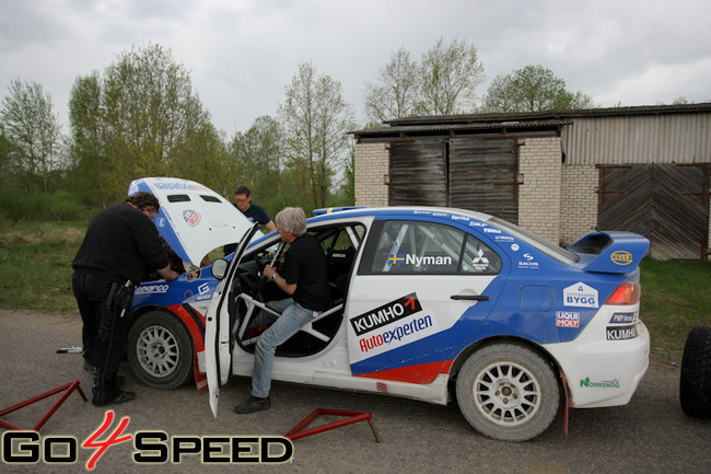 Jocke Nyman testi pirms BTA rally Talsi 2011