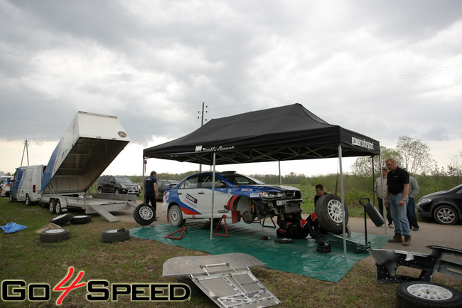 Jocke Nyman testi pirms BTA rally Talsi 2011