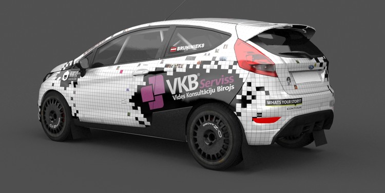 ANB autosports komandas jaunā Ford Fiesta R2 automašīna