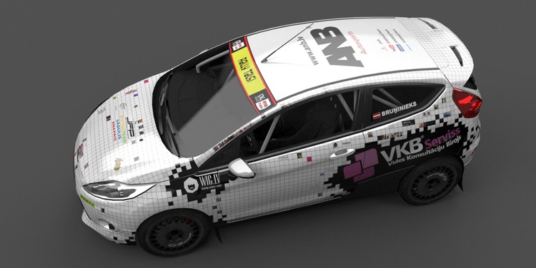 ANB autosports komandas jaunā Ford Fiesta R2 automašīna