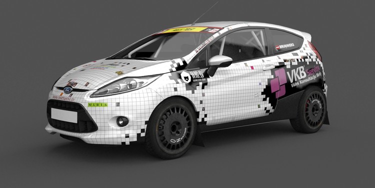 ANB autosports komandas jaunā Ford Fiesta R2 automašīna