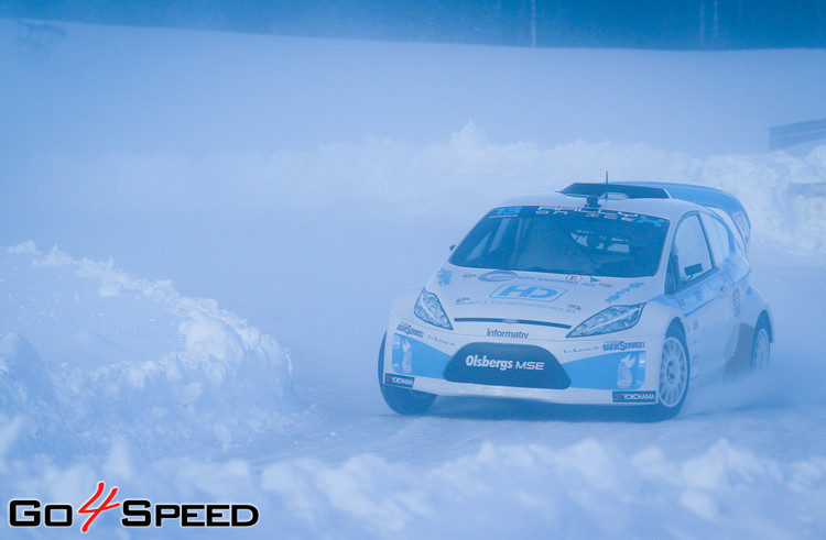 Baumanis debitē 'RallyX On Ice' sacensībās