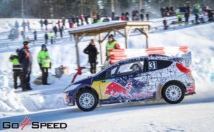 Baumanis debitē 'RallyX On Ice' sacensībās