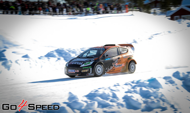 Baumanis debitē 'RallyX On Ice' sacensībās