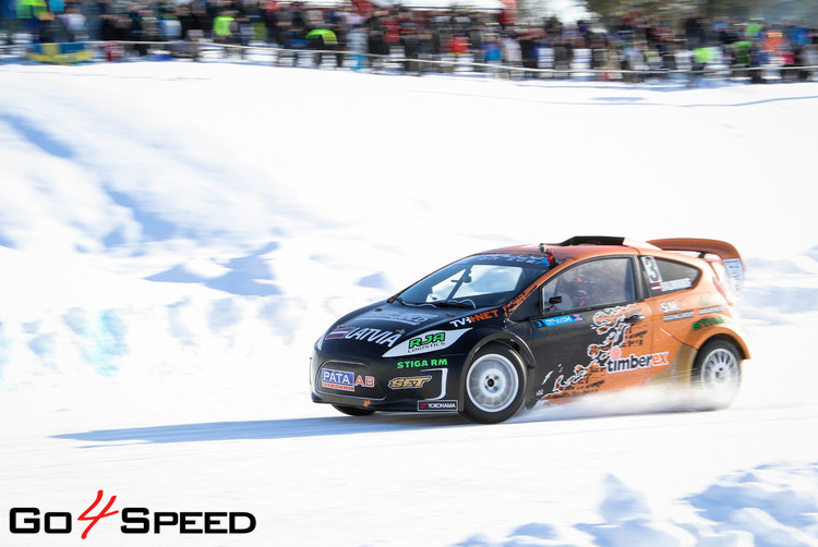 Baumanis debitē 'RallyX On Ice' sacensībās