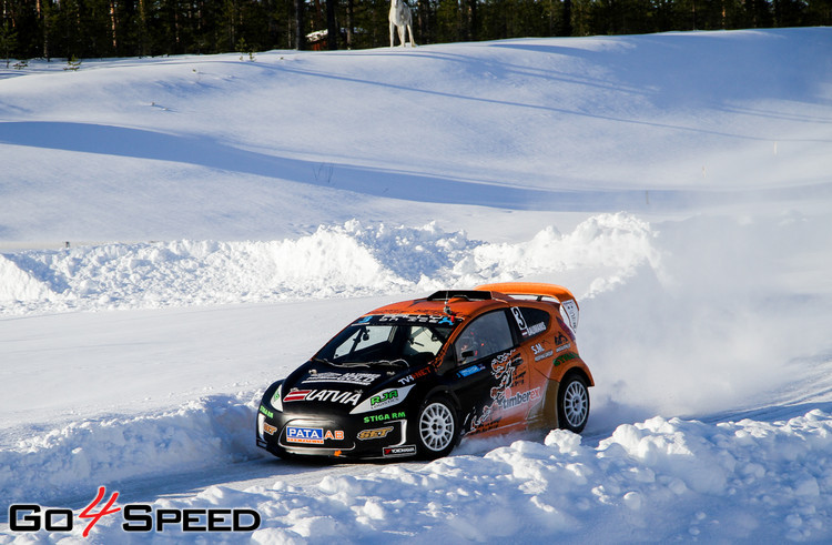 Baumanis debitē 'RallyX On Ice' sacensībās