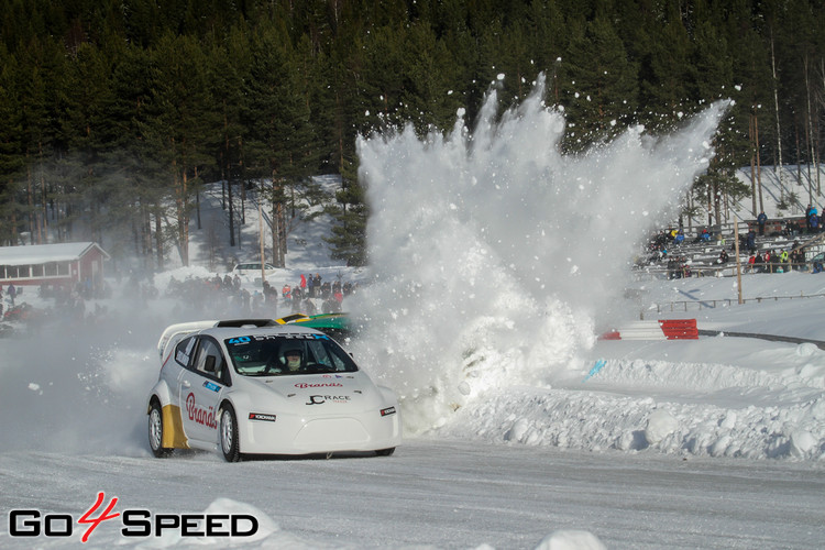 Baumanis debitē 'RallyX On Ice' sacensībās