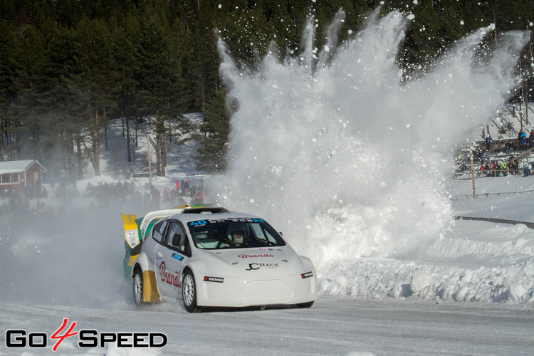 Baumanis debitē 'RallyX On Ice' sacensībās