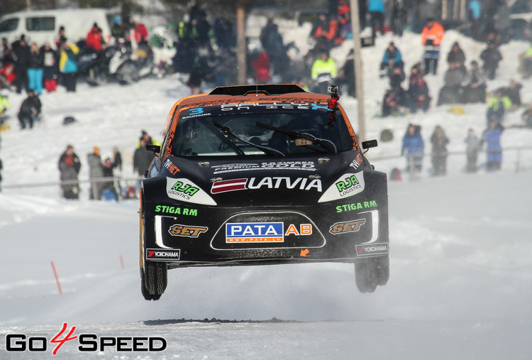 Baumanis debitē 'RallyX On Ice' sacensībās