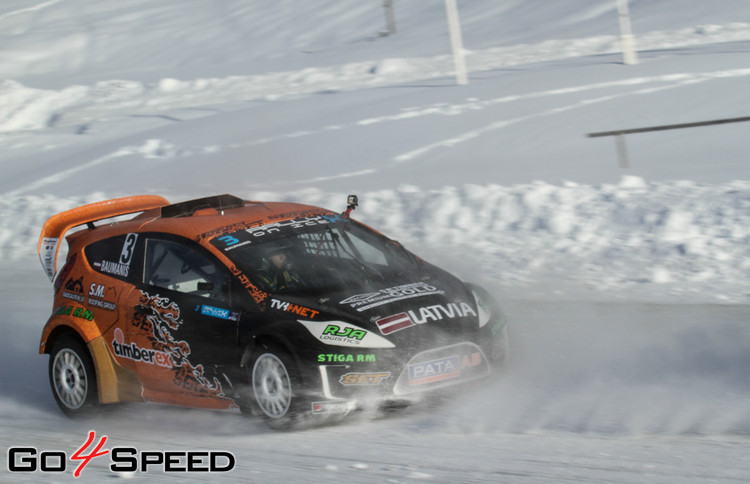 Baumanis debitē 'RallyX On Ice' sacensībās