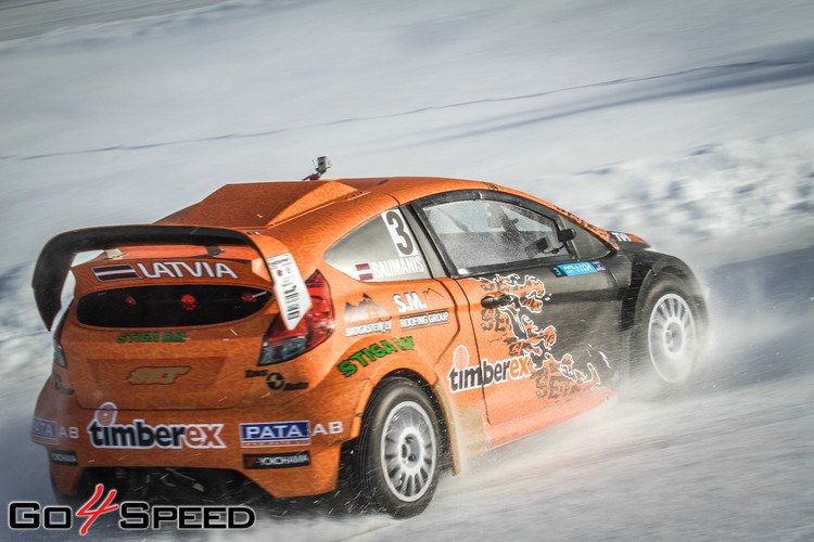 Baumanis debitē 'RallyX On Ice' sacensībās