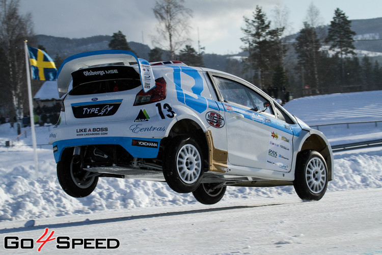 Baumanis debitē 'RallyX On Ice' sacensībās