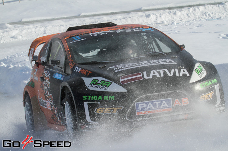 Baumanis debitē 'RallyX On Ice' sacensībās