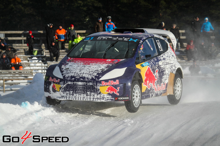 Baumanis debitē 'RallyX On Ice' sacensībās