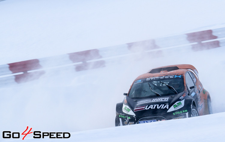 Baumanis debitē 'RallyX On Ice' sacensībās