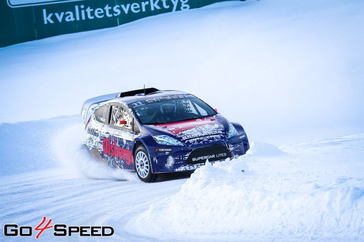 Baumanis debitē 'RallyX On Ice' sacensībās