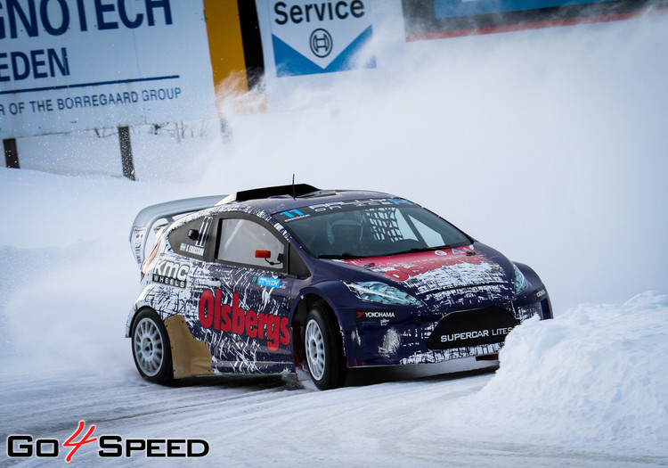 Baumanis debitē 'RallyX On Ice' sacensībās