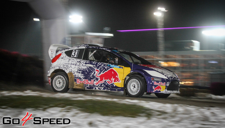 Nitišs un Baumanis 'RallyX On Ice' sacīkstē tiekas ar WRC leģendu