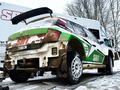 VIDEO: Sirmacis/Šimins aizvada testus ar jauno 'Škoda Fabia R5'