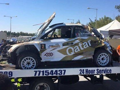 FOTO: Kataras sportists spēcīgi sasit jauno 'Škoda Fabia R5'