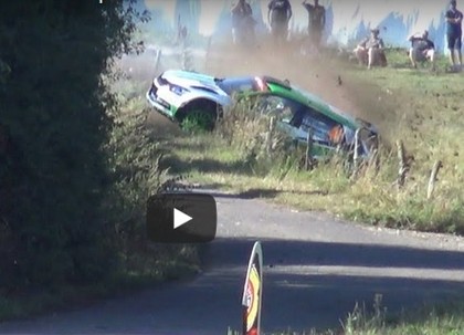 VIDEO: Rovanpera Vācijas WRC treniņos noskrien no ceļa