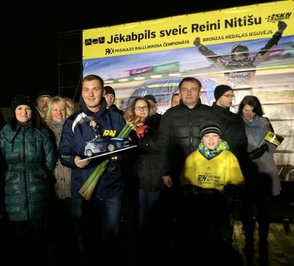 VIDEO: Reini Nitišu Jēkabpilī sagaida kā čempionu