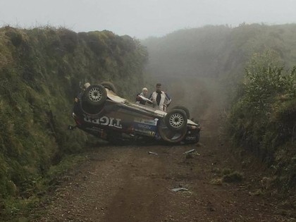 VIDEO: Azoru salu rallijā vairākas iespaidīgas avārijas
